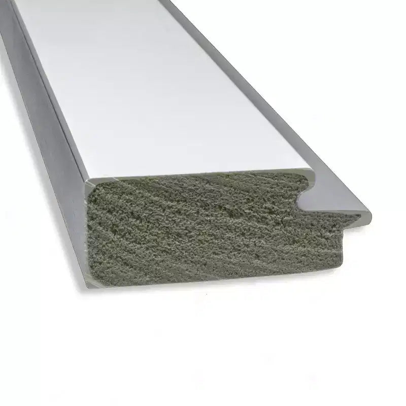 Miroir mural biseauté encadré Eva blanc 22" x 26" — Argent, moderne, aucun assemblage requis