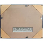 Miroir mural biseauté encadré Eva blanc 22" x 26" — Argent, moderne, aucun assemblage requis