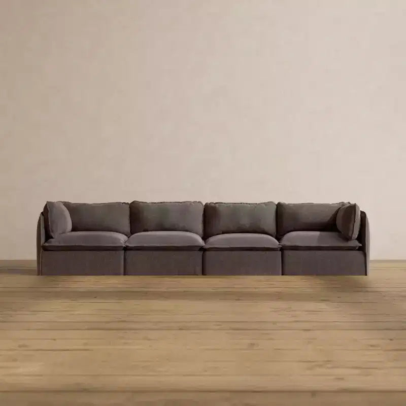 Anabei Modular Washable 4-Seater Sofa | Memorix+ Seat & Contour Pillow