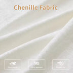 Canapé modulaire sectionnel en forme de U en chenille Havenridge 138" avec pouf — 6 pièces, 6 places