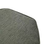 Pouf hexagonal Rosaria Chenille — Structure en bois, polyester, mousse de polyuréthane