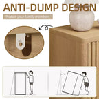 Banc à chaussures de 80 cm avec porte nervurée — Rangement à 5 niveaux, entrée, style moderne
