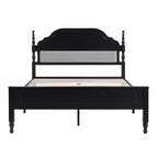 Lit rembourré moderne Ashbourne avec tête de lit incurvée — Queen, polyester