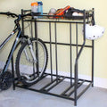 Système de rangement de garage gris aluminium 90 cm (L) x 104 cm (H) x 54 cm (P) avec crochets et étagères