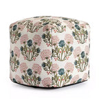 Pouf Gordes intérieur/extérieur — Rembourrage 100 % polypropylène, housse en polyester, commerce équitable