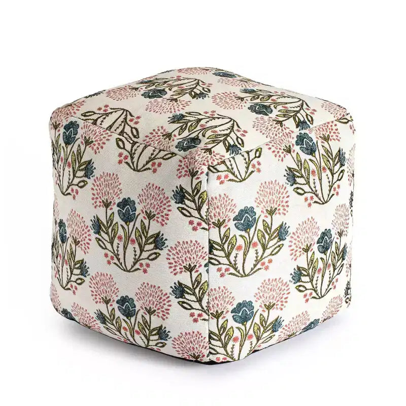 Pouf Gordes intérieur/extérieur — Rembourrage 100 % polypropylène, housse en polyester, commerce équitable