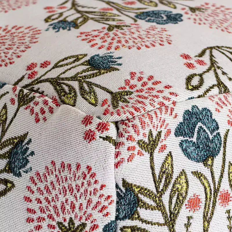 Pouf Gordes intérieur/extérieur — Rembourrage 100 % polypropylène, housse en polyester, commerce équitable