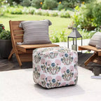 Pouf Gordes intérieur/extérieur — Rembourrage 100 % polypropylène, housse en polyester, commerce équitable