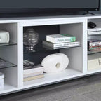 Meuble TV Brighton pour téléviseurs jusqu'à 56" — Gestion des câbles, étagère fixe, MDF