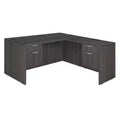 60x65 Legacy L Desk with Double Pedestal Drawer Unit - Regency